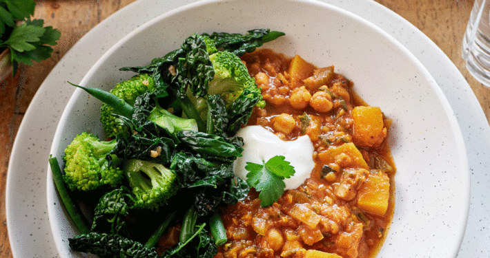 Moroccan vegetarian pumpkin stew