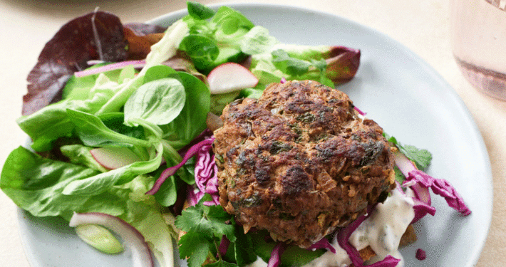 Spicy lamb patties