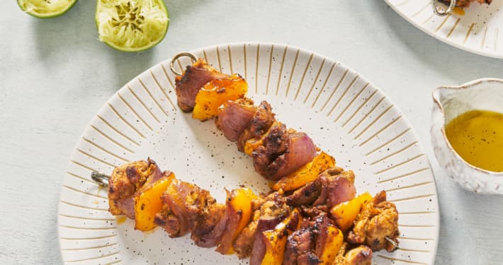 Chicken tikka skewers