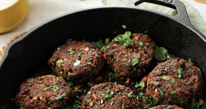 Vegan black bean burgers